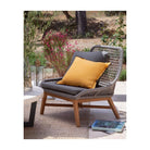 Sillón bajo de teca y cuerda Serrano