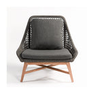 Sillón bajo de teca y cuerda Serrano