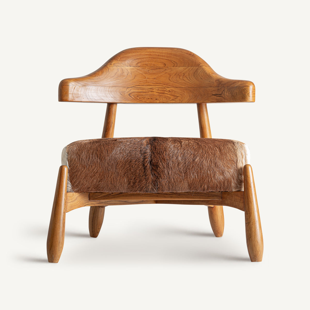 Sillón de teca y piel Fažana
