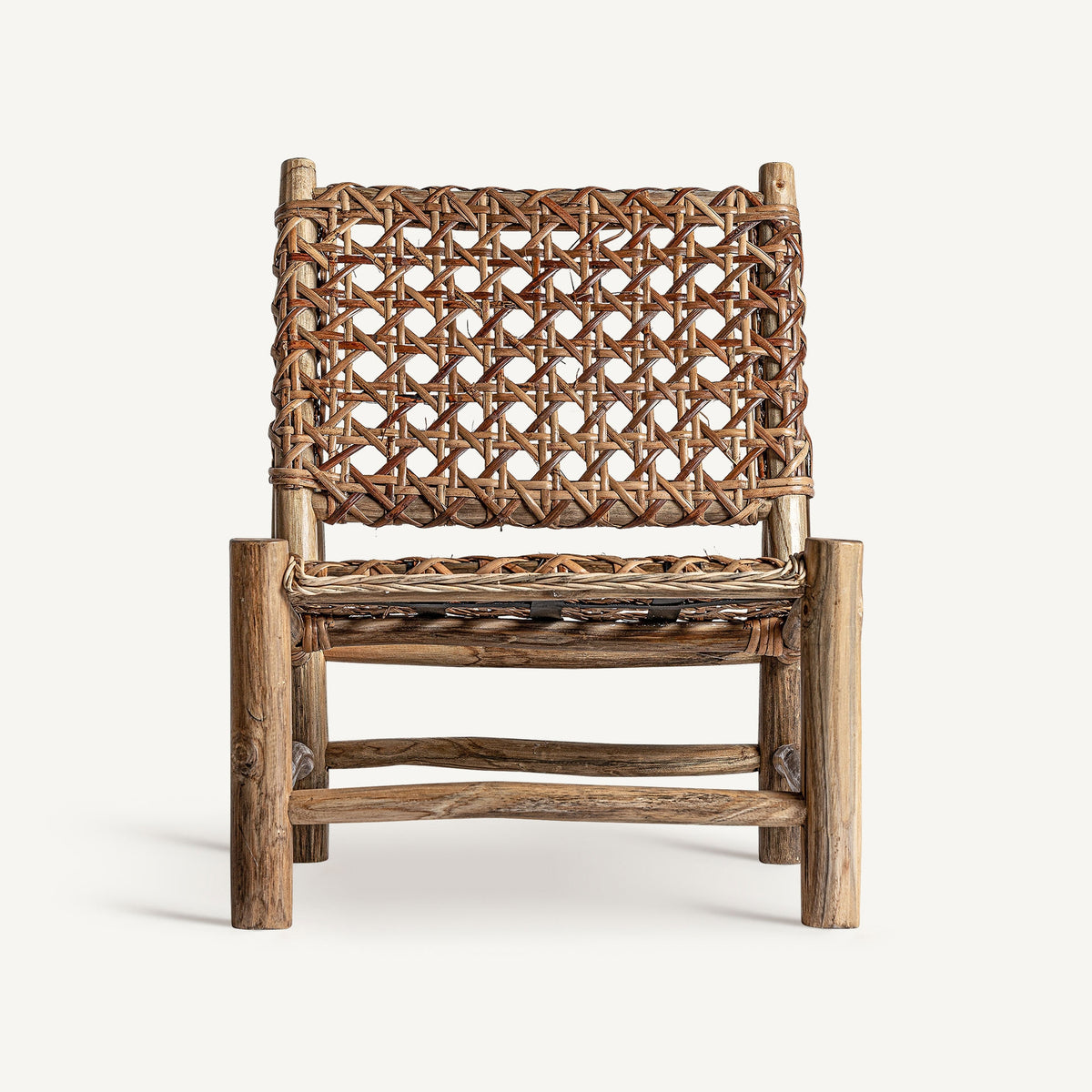 Sillón de teca y ratán Cala Pada