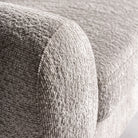 Sillón de terciopelo blanco roto Sant Antoni
