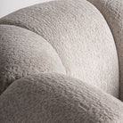 Sillón de terciopelo blanco roto Sant Antoni
