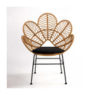 Sillón de exterior de ratán sintético en forma de flor Luque