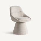 Sillón giratorio de algodón beige Sant Carles