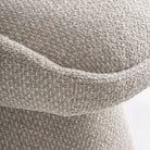 Sillón giratorio de algodón beige Sant Carles