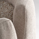 Sillón giratorio de chenilla beige Sant Miquel