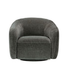 Sillón giratorio de tela Marcianise