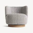 Sillón giratorio tapizado gris Sant Llorenç