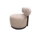 Sillón escultórico cilíndrico beige tostado Broto