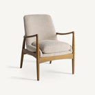 Sillón tapizado beige Kaštela