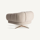 Sillón tapizado blanco roto y cobre Sant Antoni