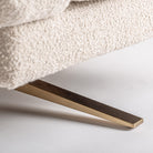 Sillón tapizado blanco roto y cobre Sant Antoni