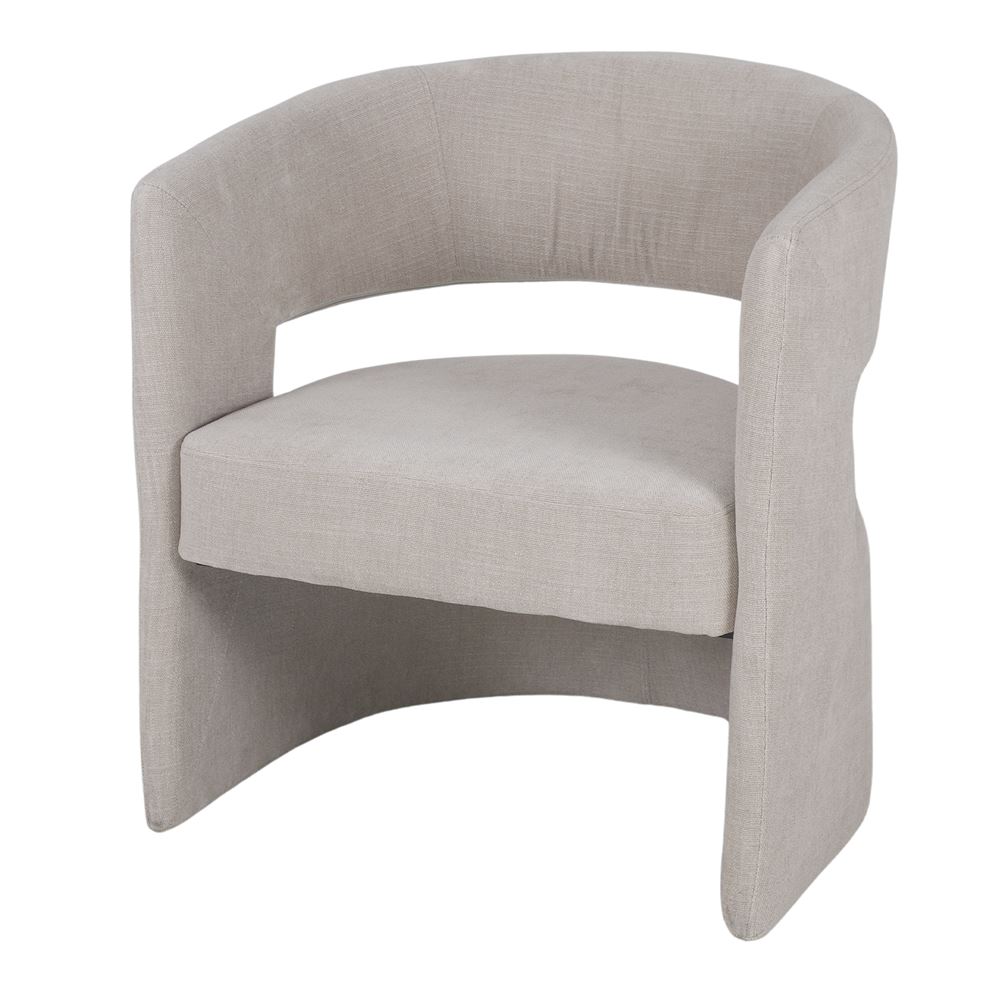 Sillón tapizado con brazos Narcisa