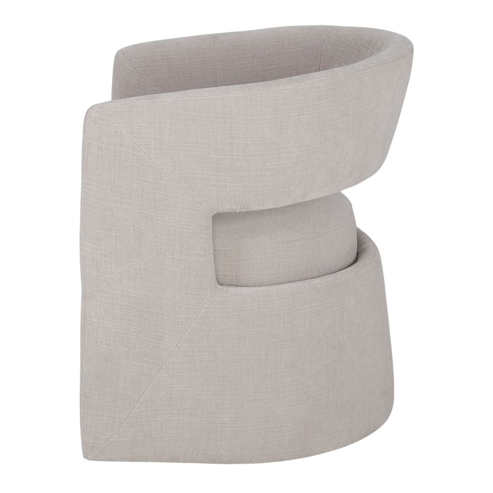 Sillón tapizado con brazos Narcisa