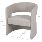 Sillón tapizado con brazos Narcisa
