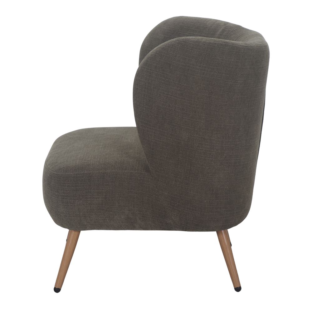 Sillón tapizado con patas de aguja Joel