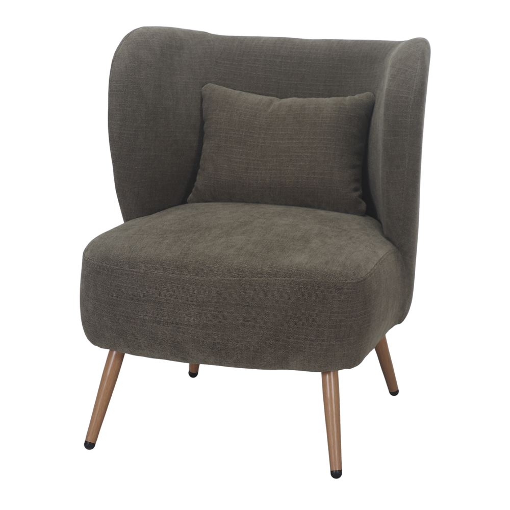 Sillón tapizado con patas de aguja Joel