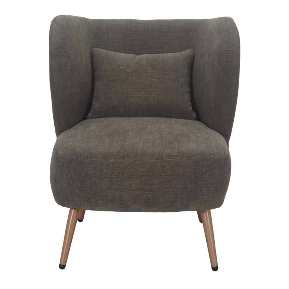Sillón tapizado con patas de aguja Joel