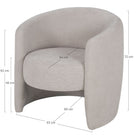 Sillón tapizado curvo Diphda