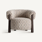 Sillón tapizado de fresno wengué Pašman