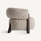 Sillón tapizado de fresno wengué Pašman