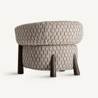 Sillón tapizado de fresno wengué Pašman