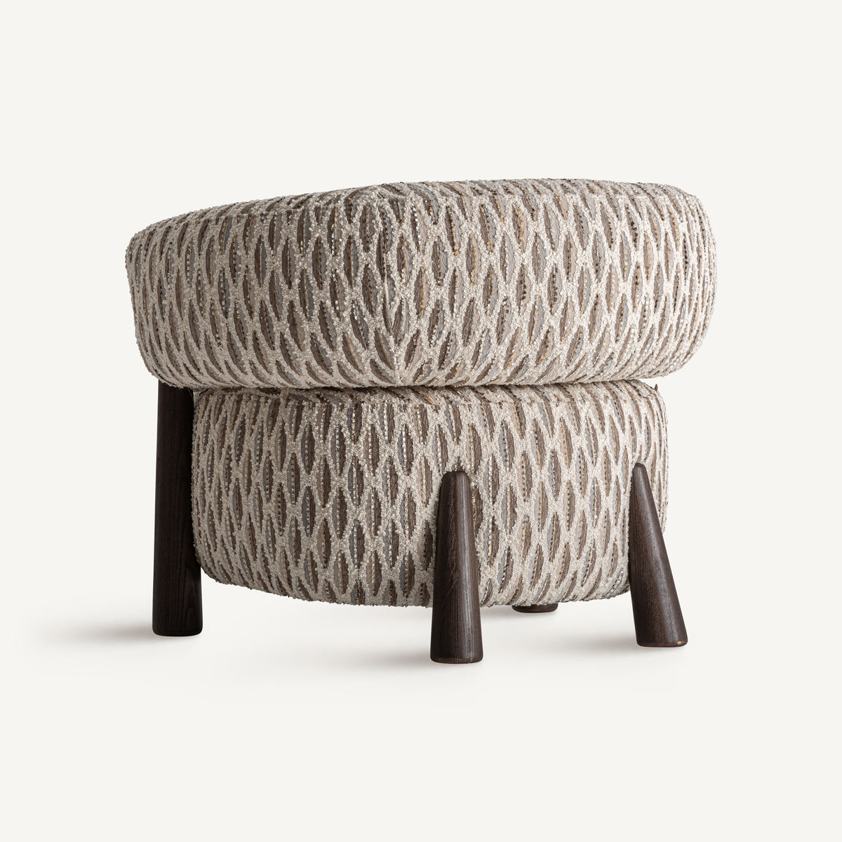 Sillón tapizado de fresno wengué Pašman