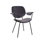 Set de 2 sillones tapizados gris oscuro Ferreirola
