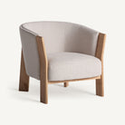 Sillón tapizado marrón Cala Martina