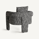 Sillón tapizado negro Es Cubells