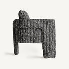 Sillón tapizado negro Es Cubells