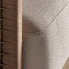 Sofá de exterior de teca reciclada Nonza 320 cm beige