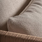 Sofá de exterior de teca reciclada Nonza 320 cm beige