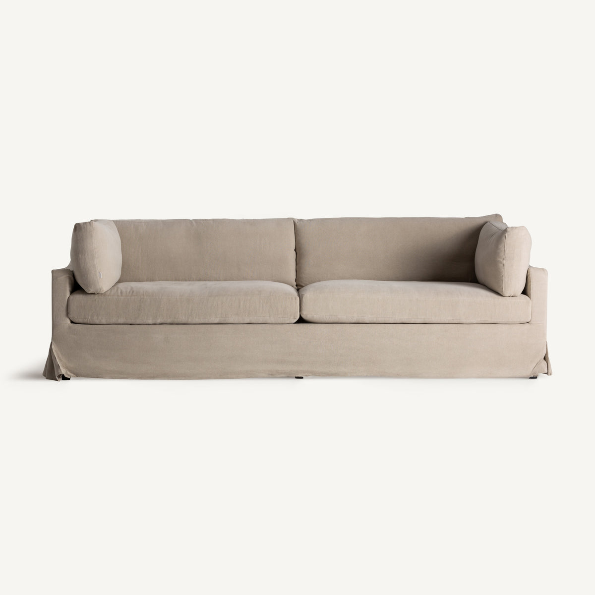 Sofá de lino beige Cargèse