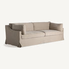 Sofá de lino beige Cargèse