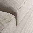 Sofá de lino beige Cargèse