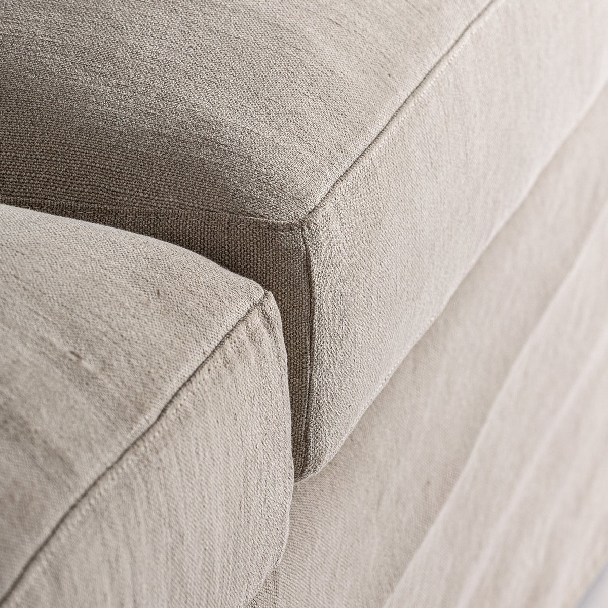 Sofá de lino beige Cargèse