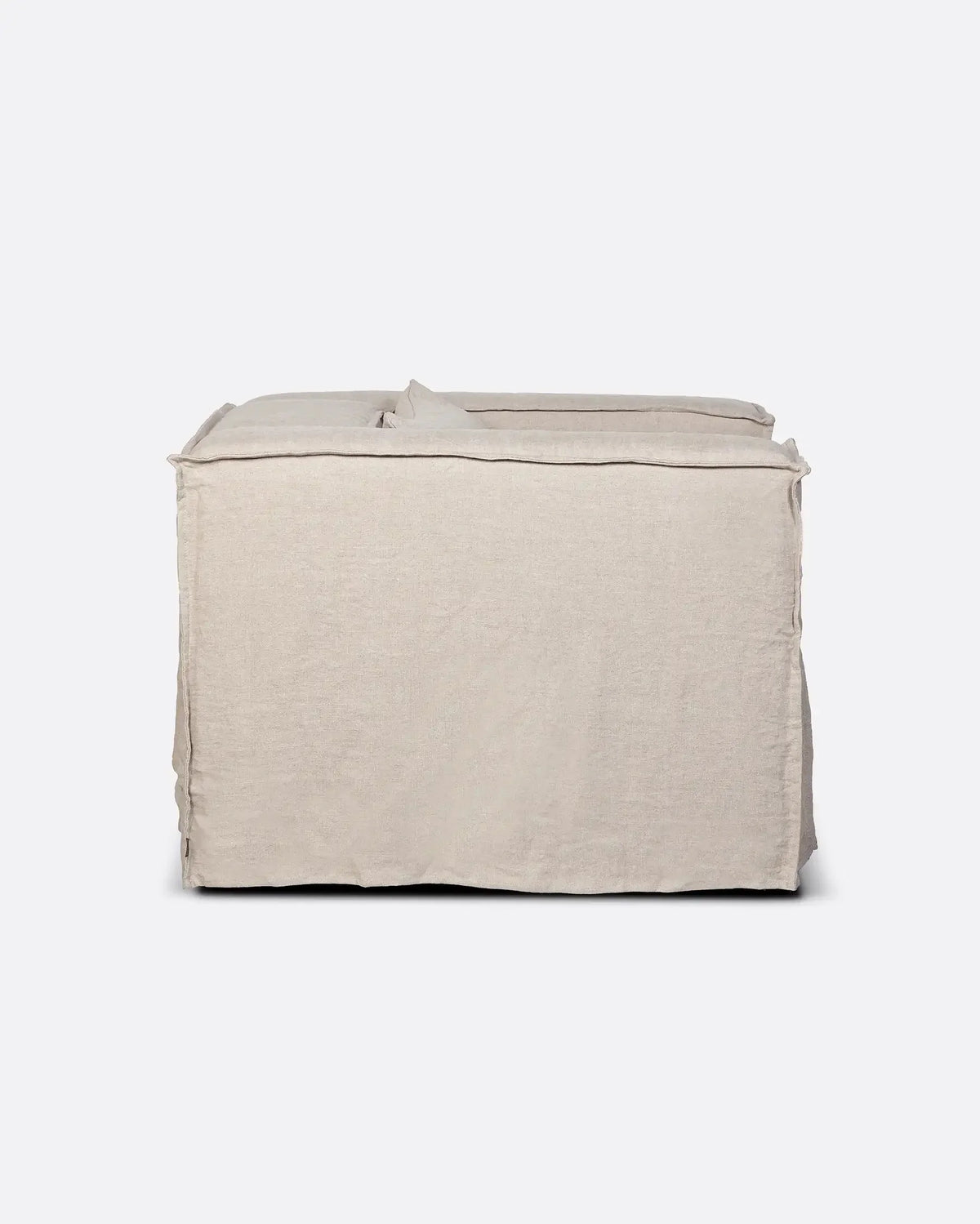 Sofá de una plaza con funda de lino Strozzi