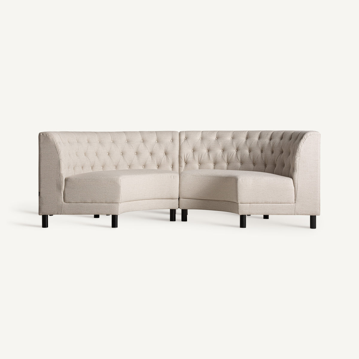 Sofá modular de pino y poliéster Sète 176 cm