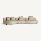 Sofá modular tapizado beige Bastia