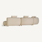 Sofá modular tapizado beige Bastia