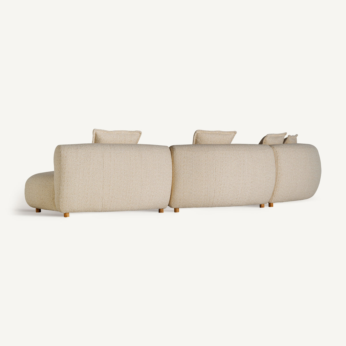 Sofá modular tapizado beige Bastia