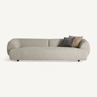 Sofá tapizado beige Calvi