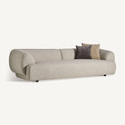 Sofá tapizado beige Calvi