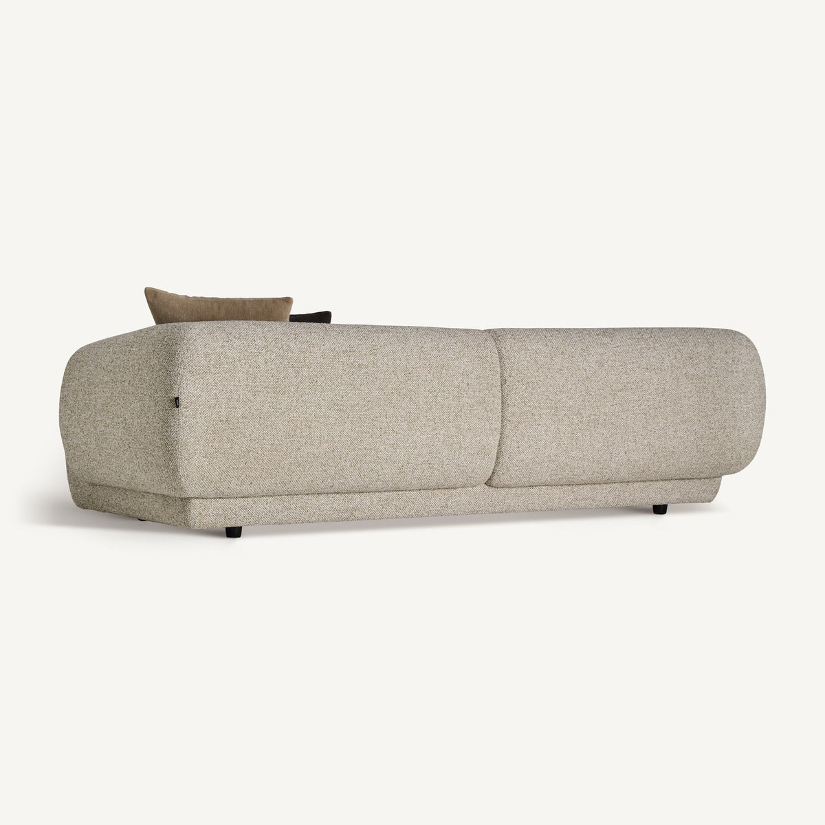 Sofá tapizado beige Calvi