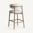 Taburete alto de fresno Valbonne beige 105 cm
