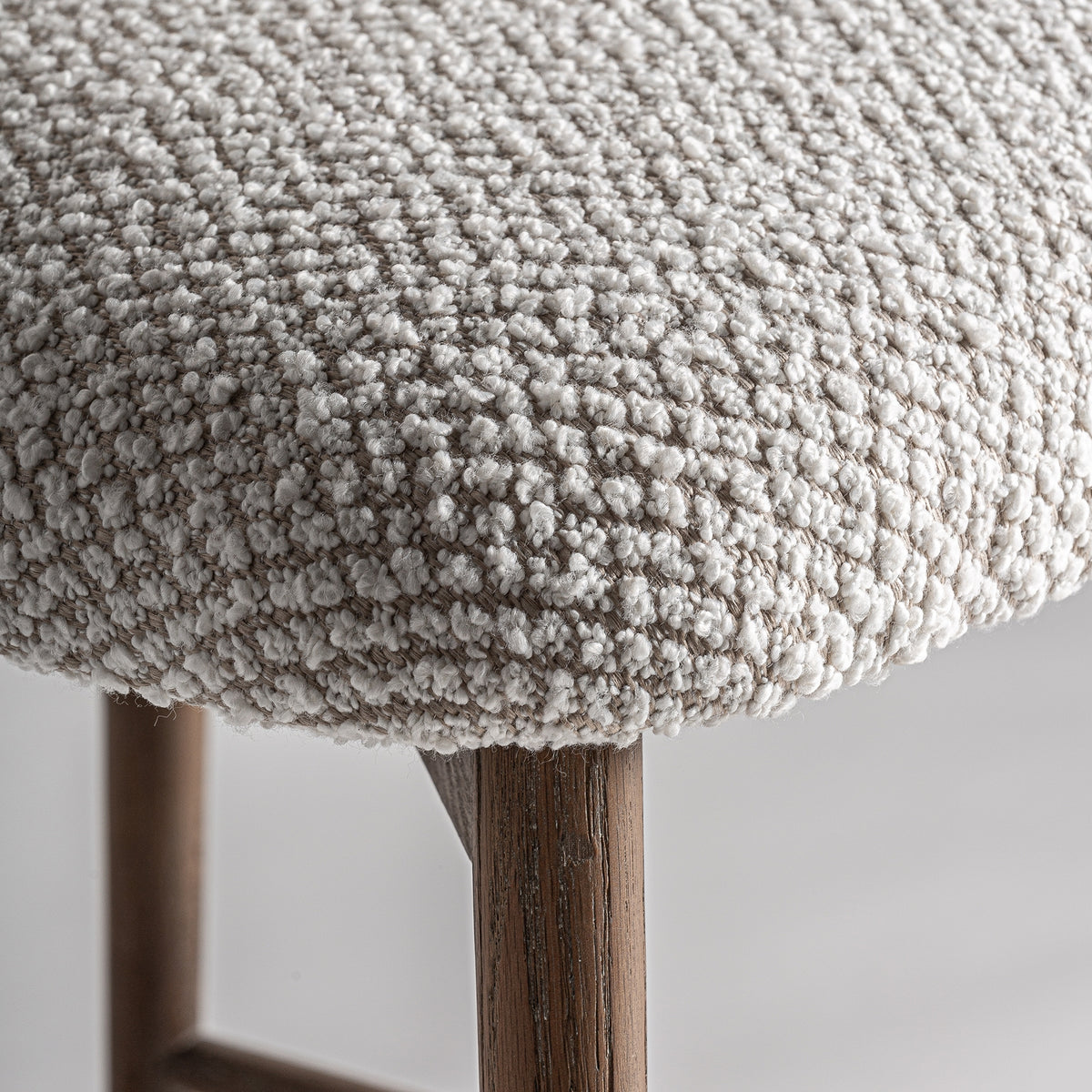 Taburete alto de fresno Valbonne beige 105 cm