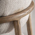 Taburete alto de fresno Valbonne beige 96 cm
