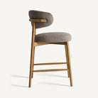 Taburete alto de fresno Valbonne topo 98 cm