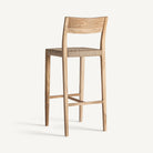 Taburete alto de teca y fibra natural Solenzara 108 cm